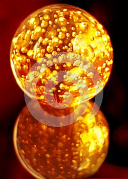 Magic burning crystal sphere