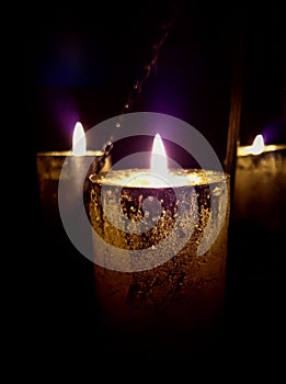 Magic candle light on chains