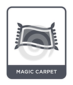 magic carpet icon in trendy design style. magic carpet icon isolated on white background. magic carpet vector icon simple and