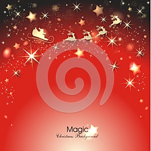 Magic christmas background