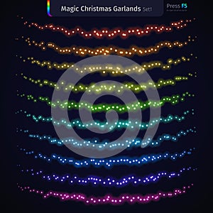Magic Christmas Garlands Set1
