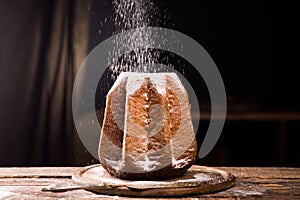 Italian christmas homemade cake. Pandoro photo