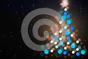 Magic Christmas night background