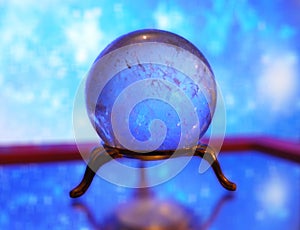 Magic crystal sphere for divination