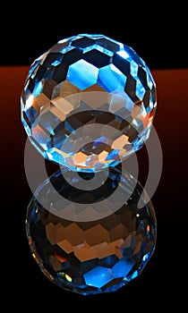 Magic cut crystal sphere