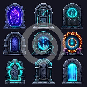 magic door portal game ai generated