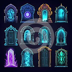 magic door portal game ai generated