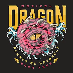 Magic dragon eye colorful flyer