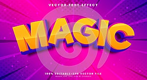 Magic editable text effect