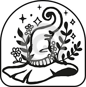 magic esoteric whimsical doodles hand drawn