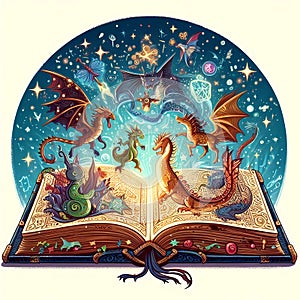 Magic fantasy book