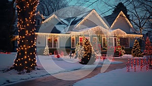 Magic of Festive Lights Holiday Decorations Photography