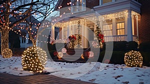 Magic of Festive Lights Holiday Decorations Photography