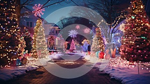 Magic of Festive Lights Holiday Decorations Photography