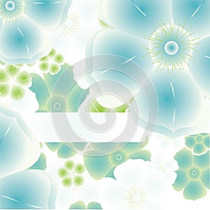 Magic flower background. vector