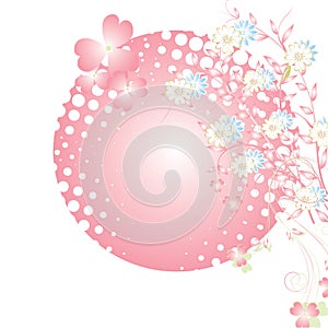 Magic flower background. vector