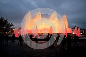 Magic fountain of Barcelona