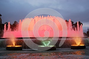 Magic fountain of Barcelona