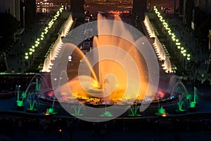 Magic fountain in Barcelona