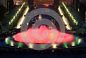 Magic fountain in Barcelona