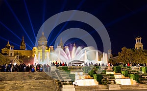 The Magic Fountain of Montjuic in Barcelona