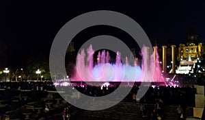 Magic fountain night show - A definite must if you visit Barcelona.