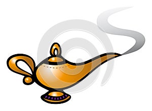 Magic genie lamp