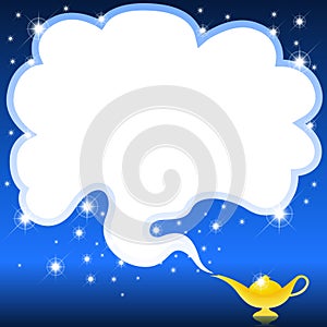 Magic genie lamp photo