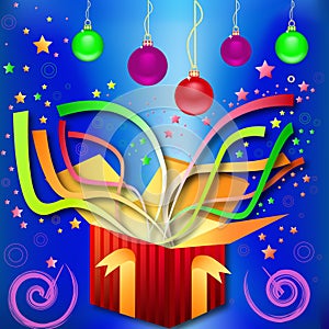 Magic gift-surprise by Christmas, New Year