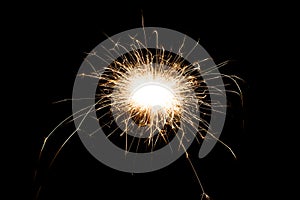 Magic glowing Flow sparks firework