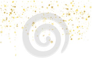 Magic gold sparkle texture vector star background