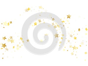 Magic gold sparkle texture vector star background.