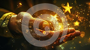 The magic in hand.AI generated image