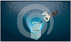 Magic hand  for money