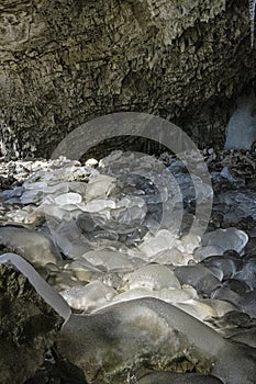 Magic ice in the cave, Low Tatras, Slovakia