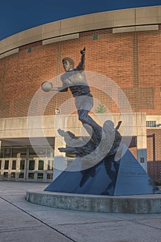 Magic Johnson Statue at the Breslin Center