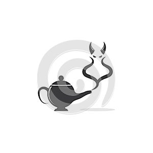 magic lamp icon vector illustration design