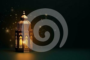 magic lamp in the night magic lamp on the wall mosque in the night