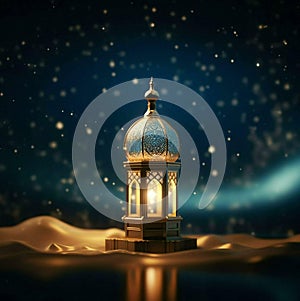 magic lamp on the wall magic lamp in the night mosque in the night