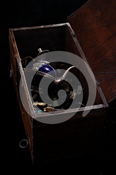Magic lantern in wooden box