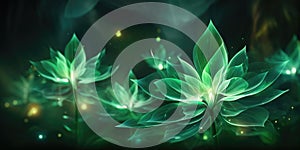 Magic night fantasy. Abstract exotic fractal background, spiral flower with glowing core with textured petals. Design for posters