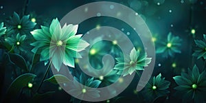 Magic night fantasy. Abstract exotic fractal background, spiral flower with glowing core with textured petals. Design for posters