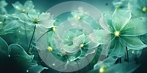 Magic night fantasy. Abstract exotic fractal background, spiral flower with glowing core with textured petals. Design for posters