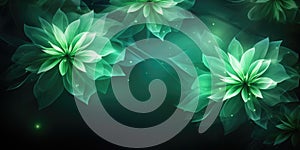 Magic night fantasy. Abstract exotic fractal background, spiral flower with glowing core with textured petals. Design for posters