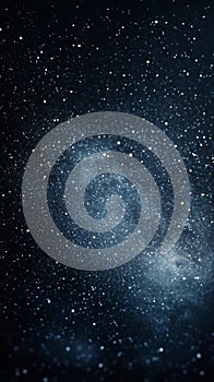 Magic particles create an enchanting atmosphere with golden glitter in a dark background