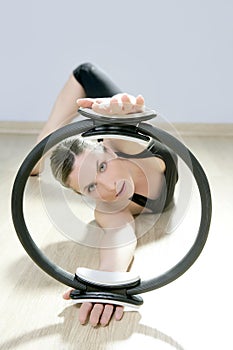 Magic pilates ring woman aerobics sport gym