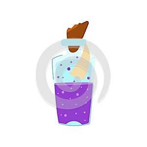 magic potion bottle cartoon vector illustration