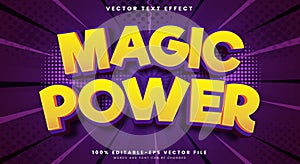 Magic Power editable text effect