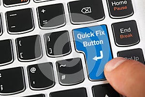 Magic quick fix button photo