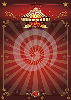 Magic red circus poster